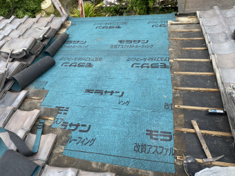 雨漏り 葺き戻し