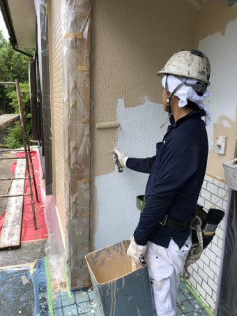 塗装 上塗り